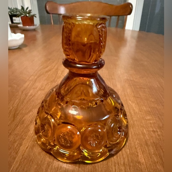 Amber base that goes to the 3 piece moon & stars candle lamp. Base only. *READ* - Picture 3 of 9